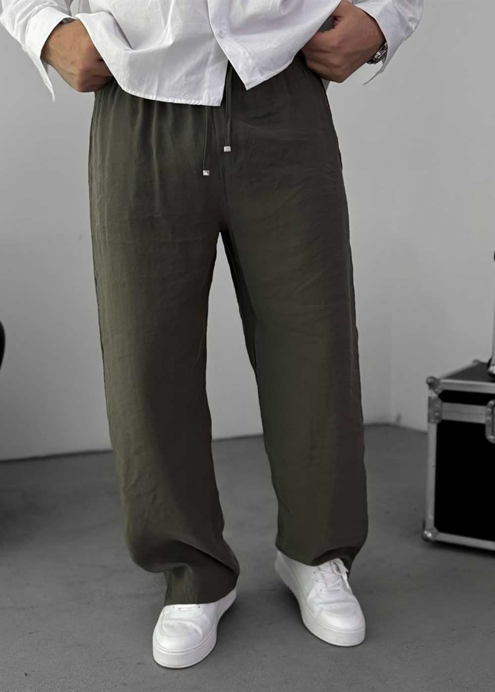 Lightweight Tensel Baggy Παντελόνι – Χακί – 2