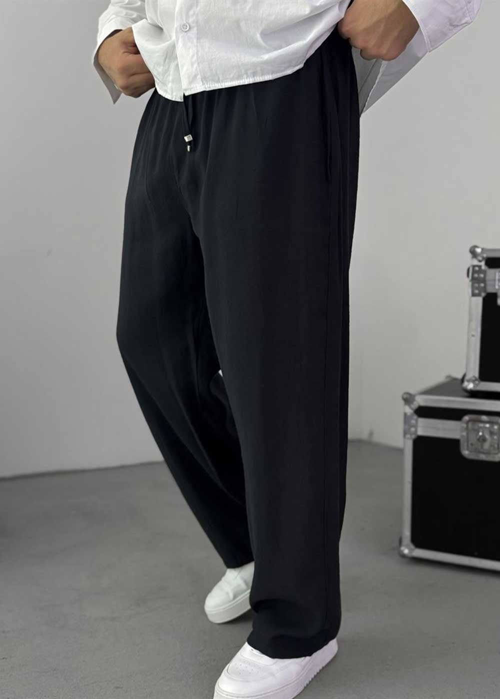 Lightweight Tensel Baggy Παντελόνι – Μαύρο – 2