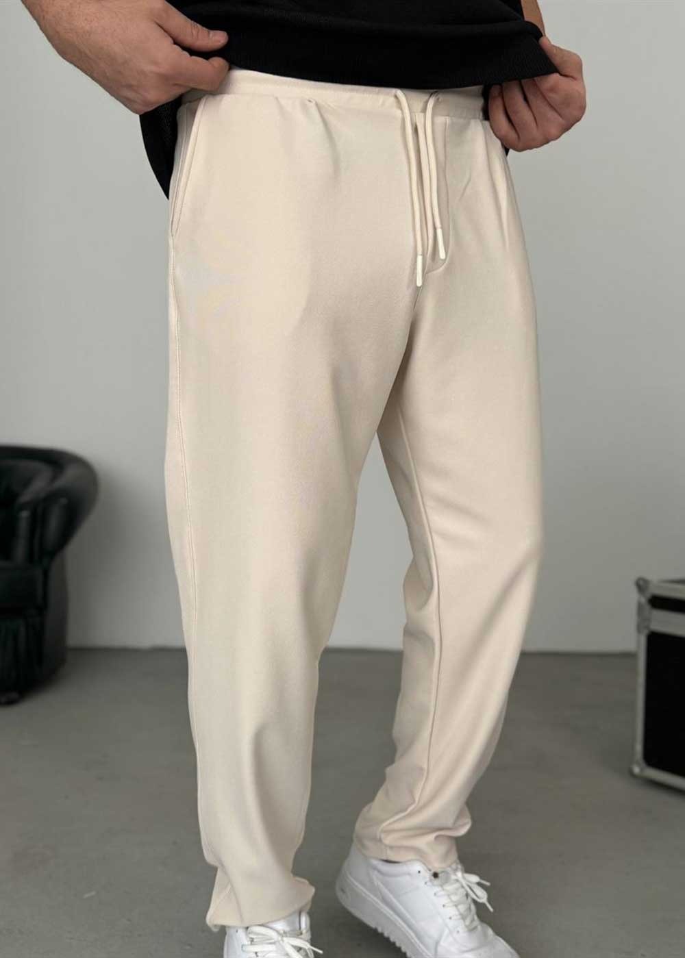 Textured Straight Fit Παντελόνι – Μπεζ 39.90 € – 2
