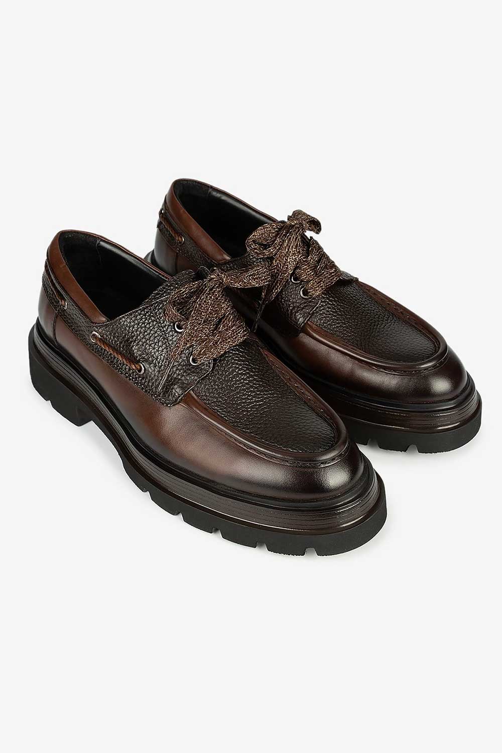 Χειροποίητα Παπούτσια Leather Rock Derby Studio – Καφέ