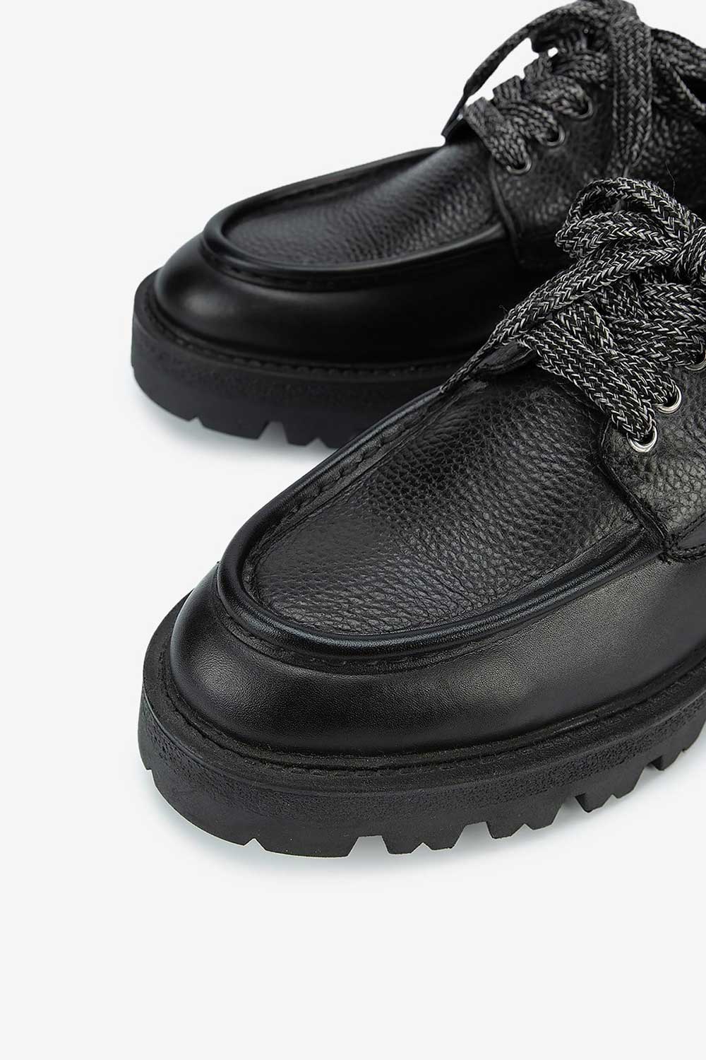 Χειροποίητα Παπούτσια Leather Rock Derby Studio – Μαύρο
