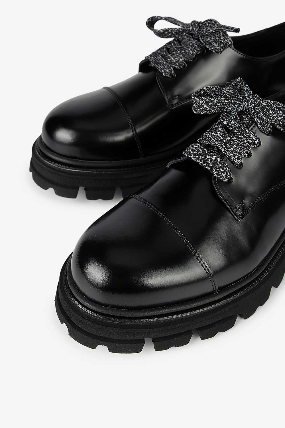 Χειροποίητα Δερμάτινα Παπούτσια Leather Rock Derby Studio – Μαύρο