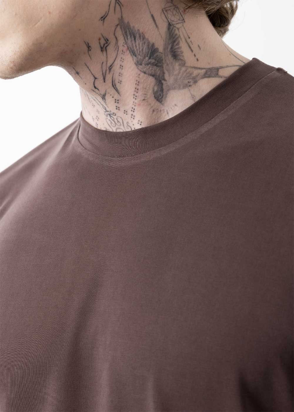 Modal Suprem T-Shirt Κανονικής Γραμμής – Καφέ – 2