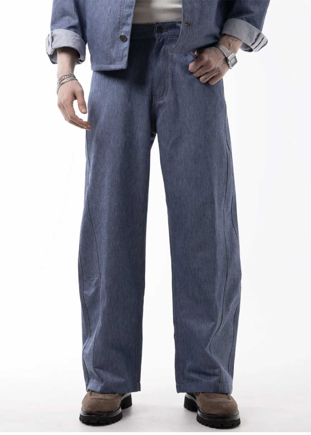Denim Co-ord Azure Set – Μπλε Denim – 2