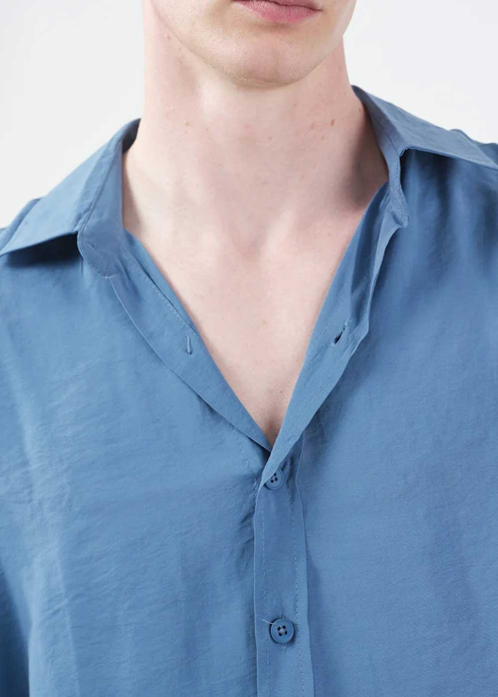 GG Oversized Modal Πουκάμισο – Πετρόλ – 5