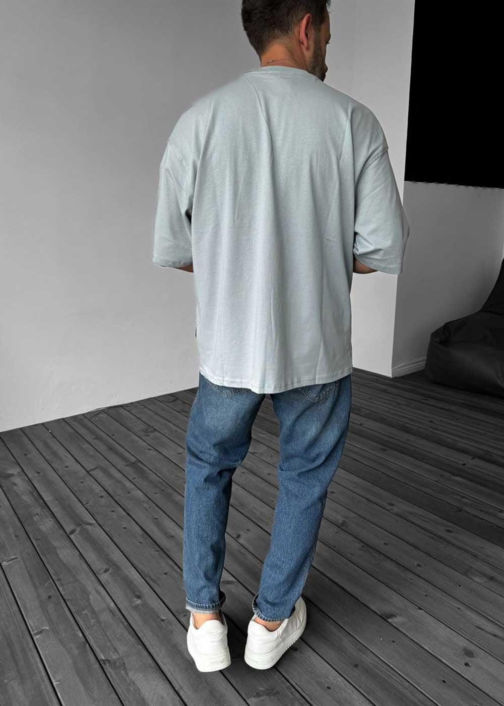 Basic Oversized T-Shirt – Γκρι Του Πάγου – 3