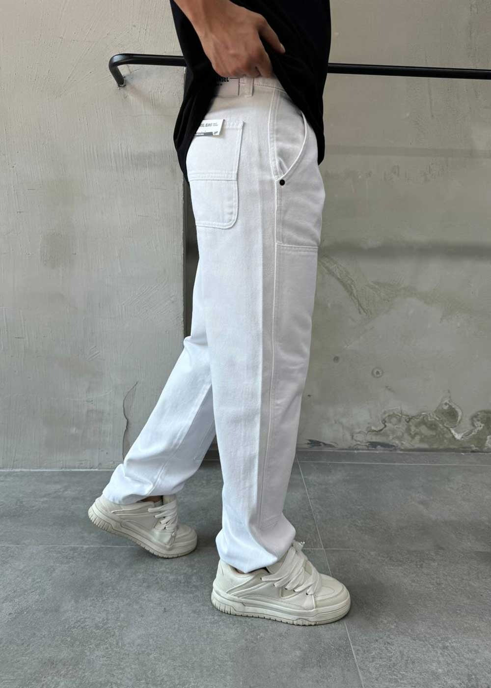 Baggy Τζιν Παντελόνι Urban – Λευκό – 3