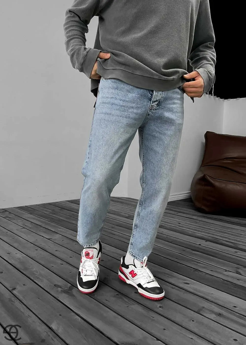 Παντελόνι Τζιν Loose Fit Ρετρό Γαλάζιο – 2