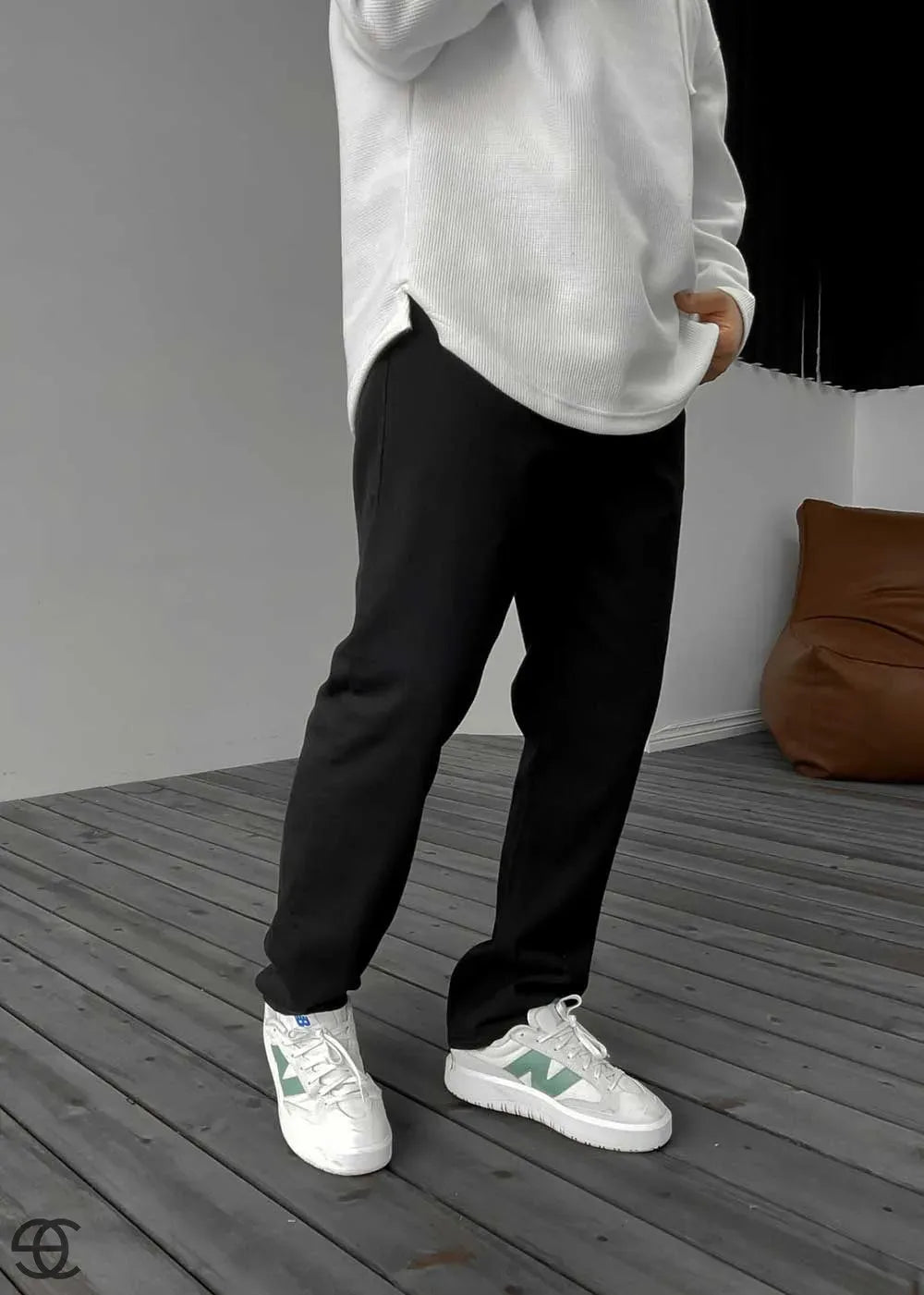 Basic Παντελόνι Τζιν Baggy – Μαύρο – 4