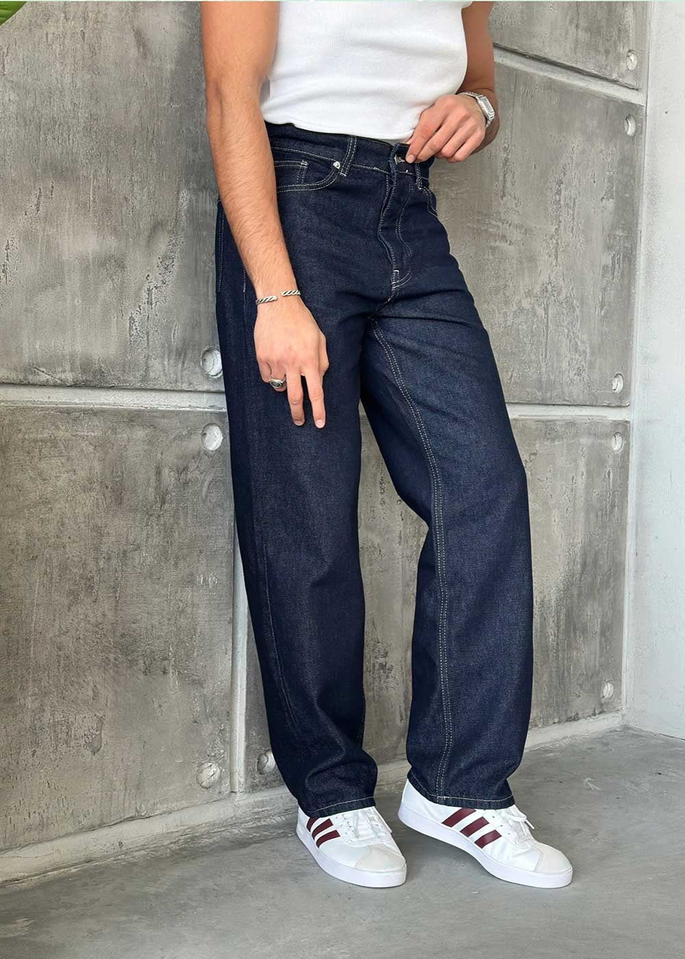 Straight Regular Fit Jean - Σκούρο Μπλε – 3