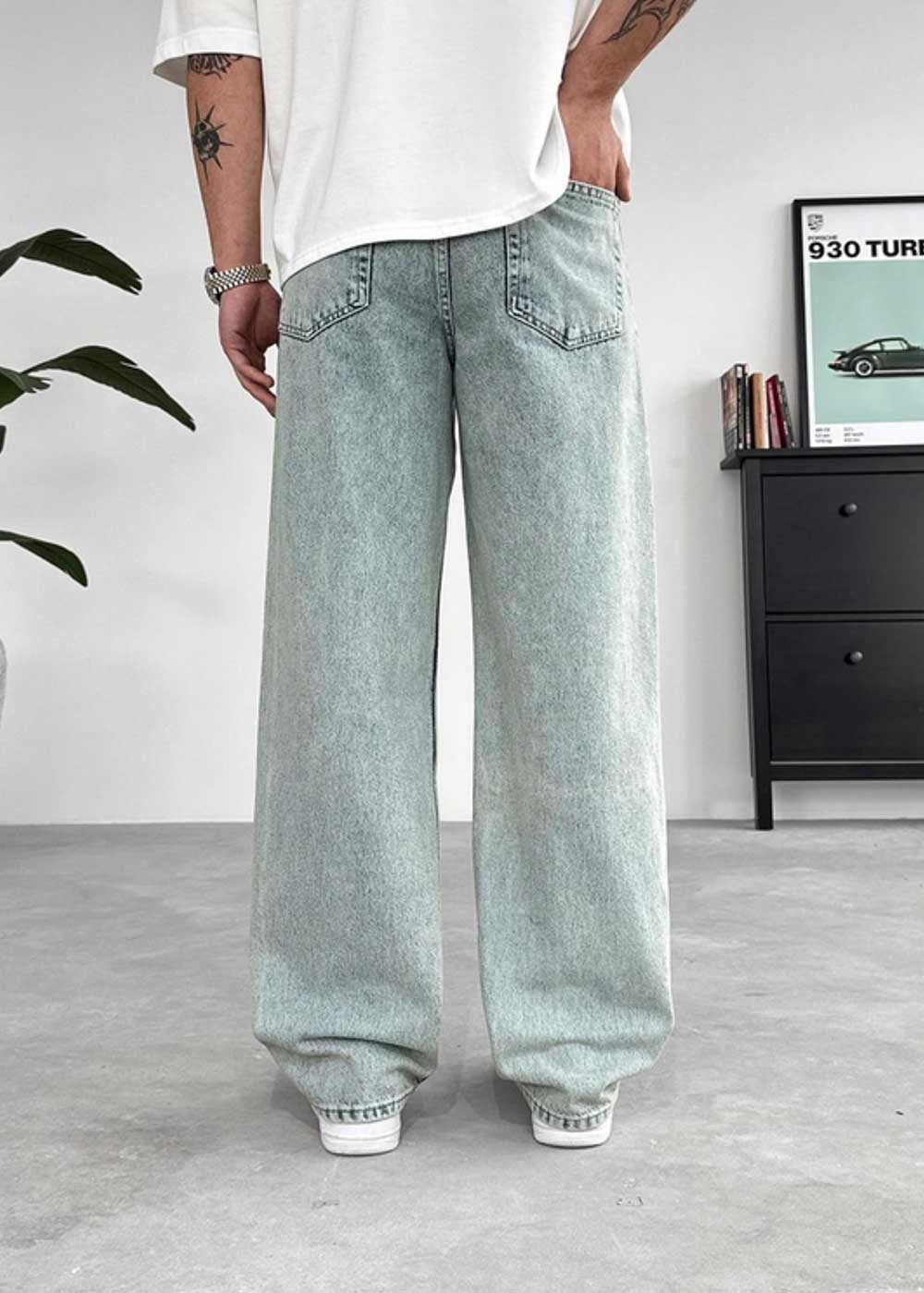 Straight Regular Fit Jean - Γαλάζιο του πάγου – 3