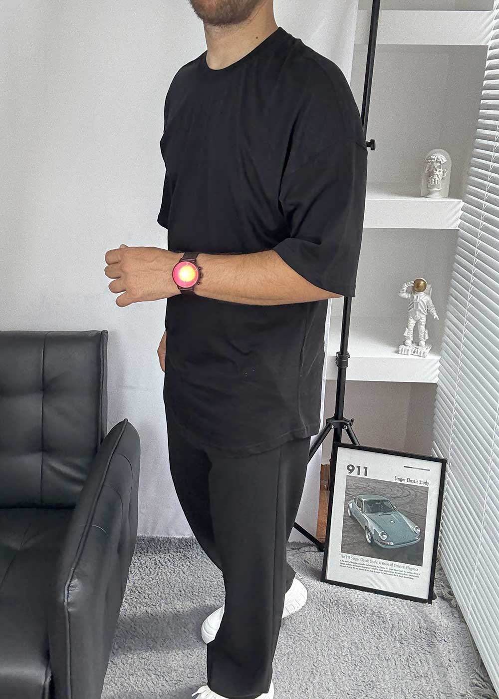 Basic T-Shirt Long Edition – Μαύρο – 3