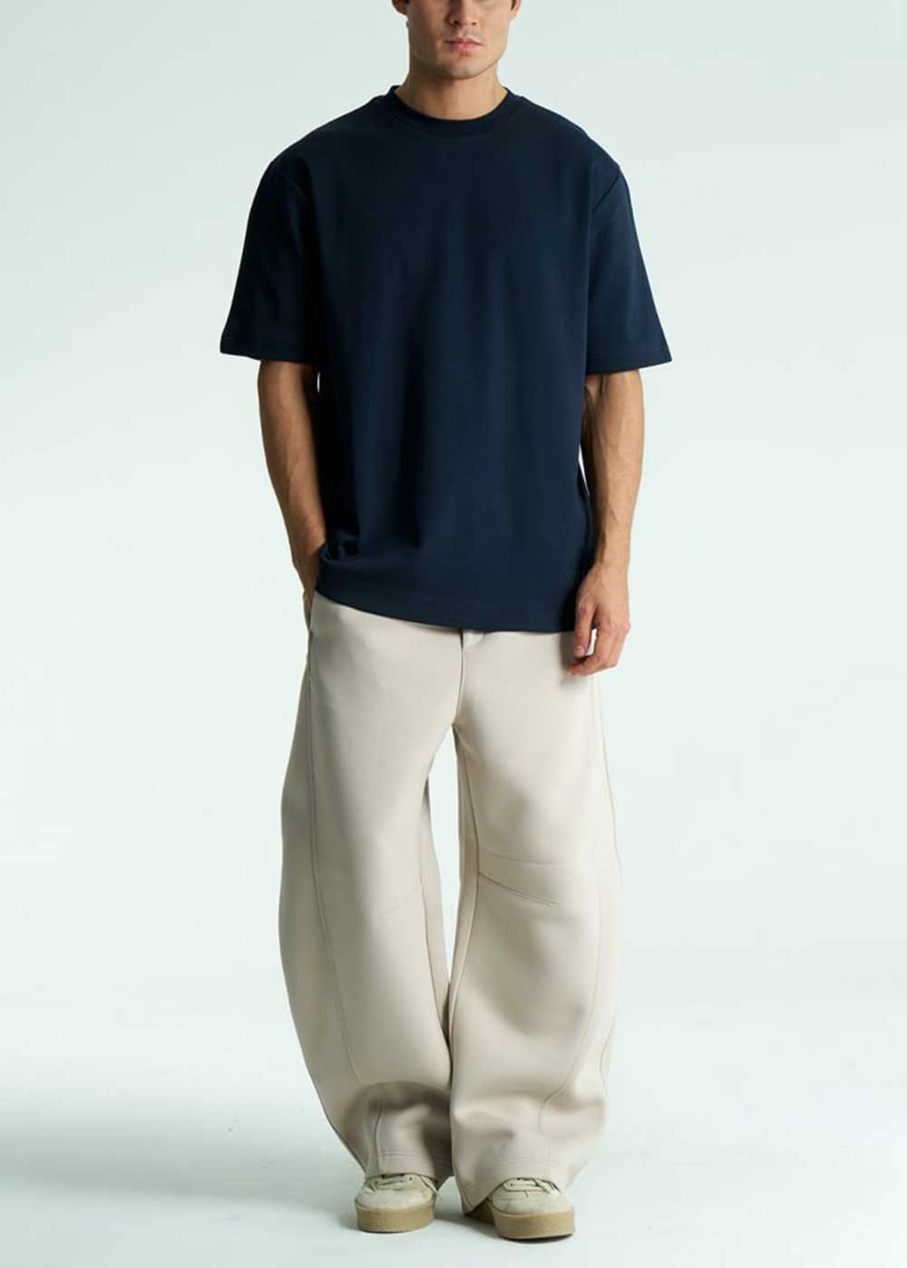 Relax T-Shirt Double-Knit Cotton – Σκούρο Μπλε – 4