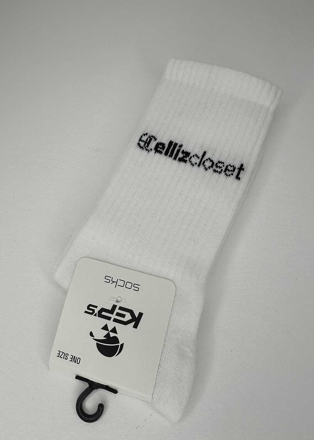 EllizCloset Basic Cotton Socks-Λευκό – 3