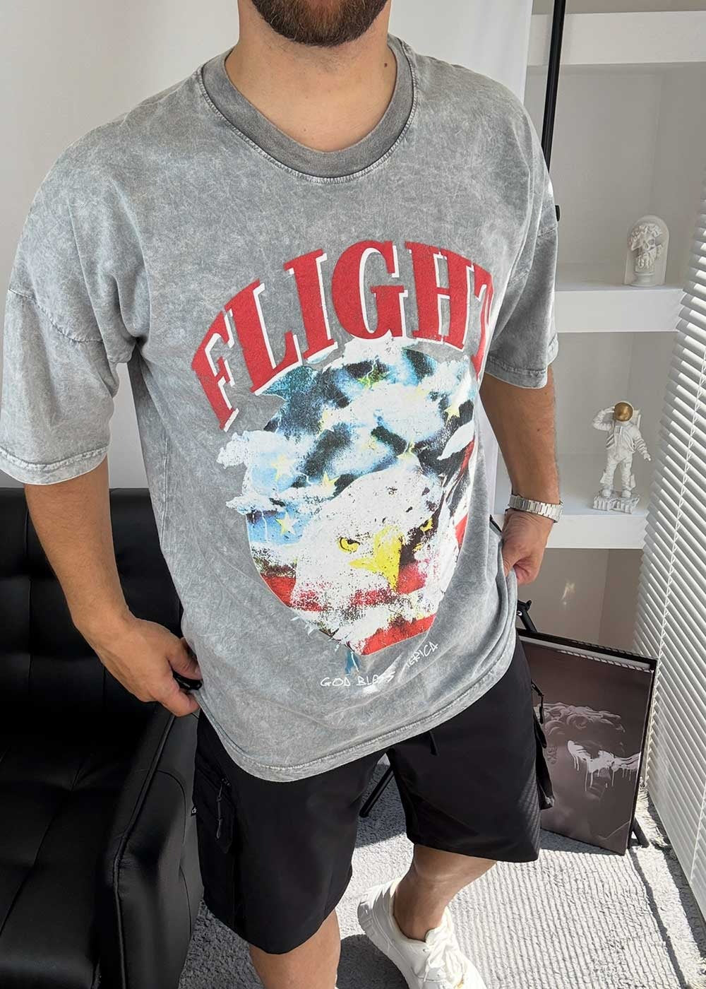 Relax T-Shirt Flight – Γκρι – 6