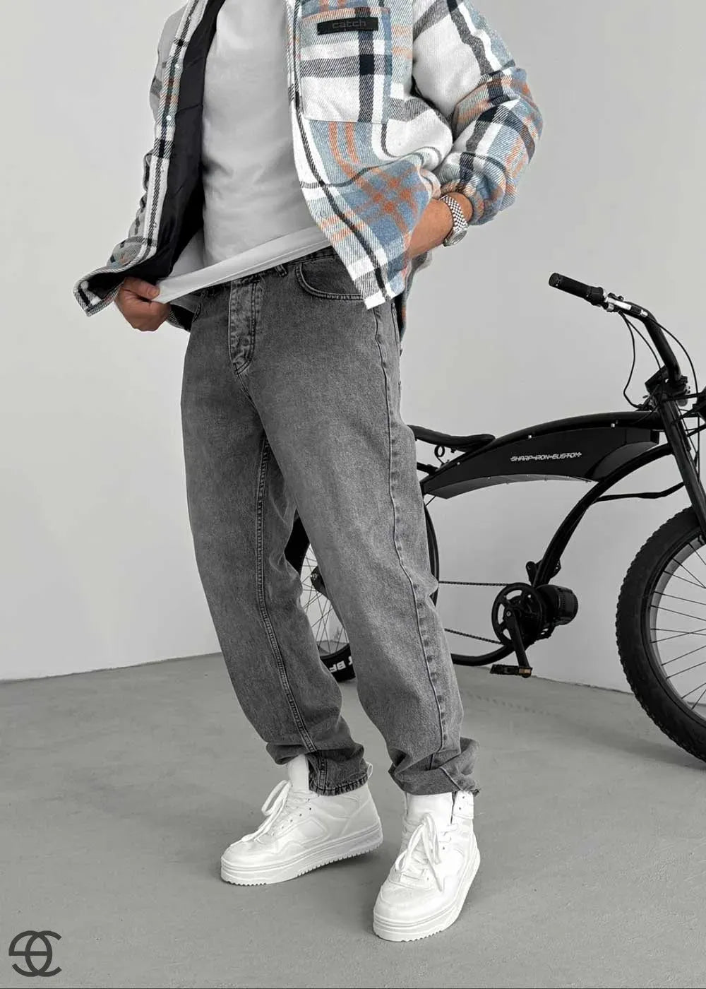 Παντελόνι Baggy Jean- Γκρι – 3