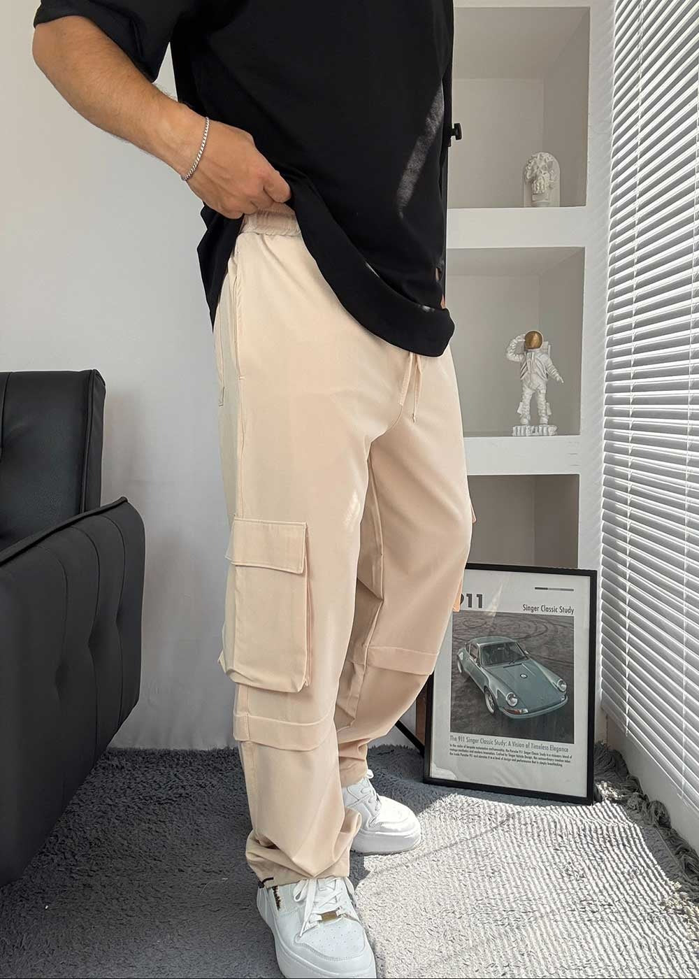 Parachute Cargo Παντελόνι Με Stopper Στο Τελείωμα – Μπεζ – 2