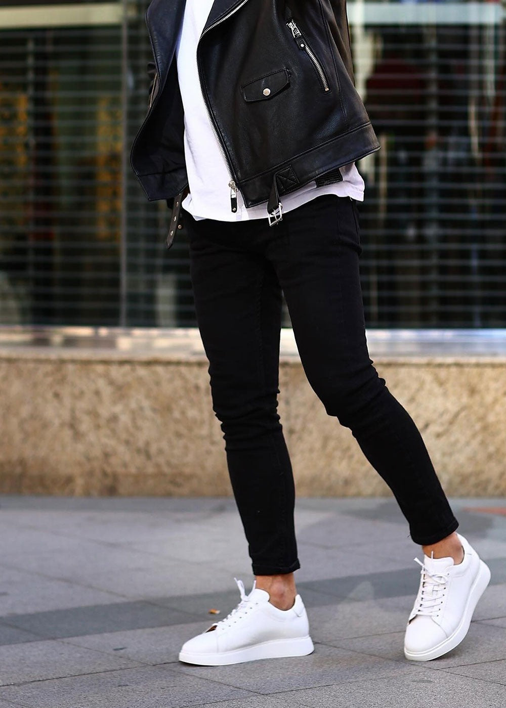 Premium Leather Essential Sneaker – Λευκό – 3