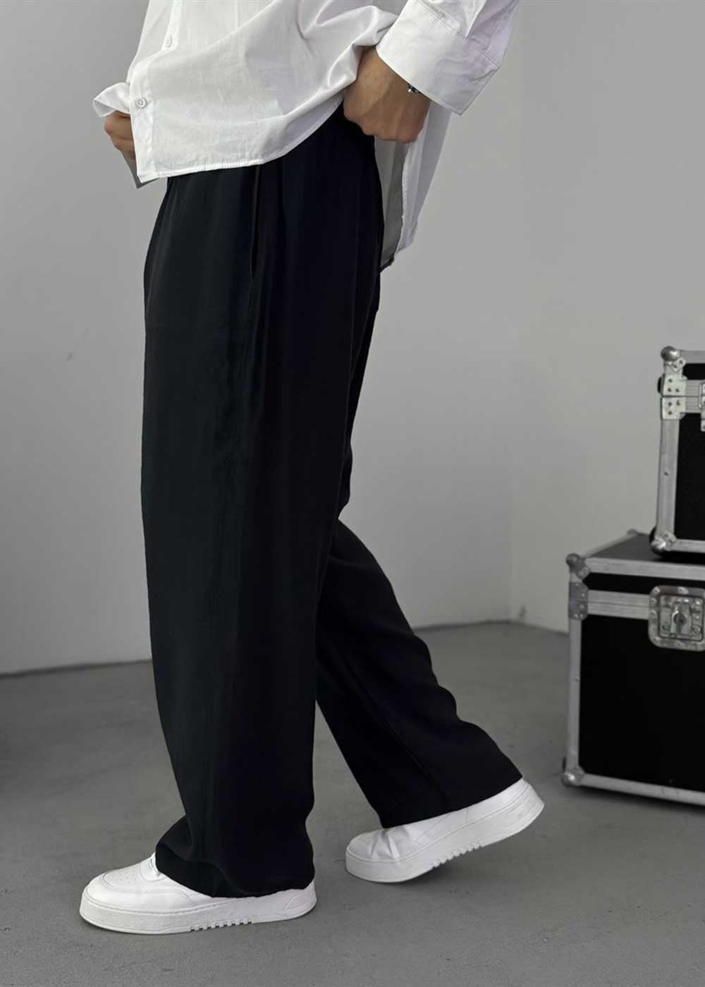 Lightweight Tensel Baggy Παντελόνι – Μαύρο – 3