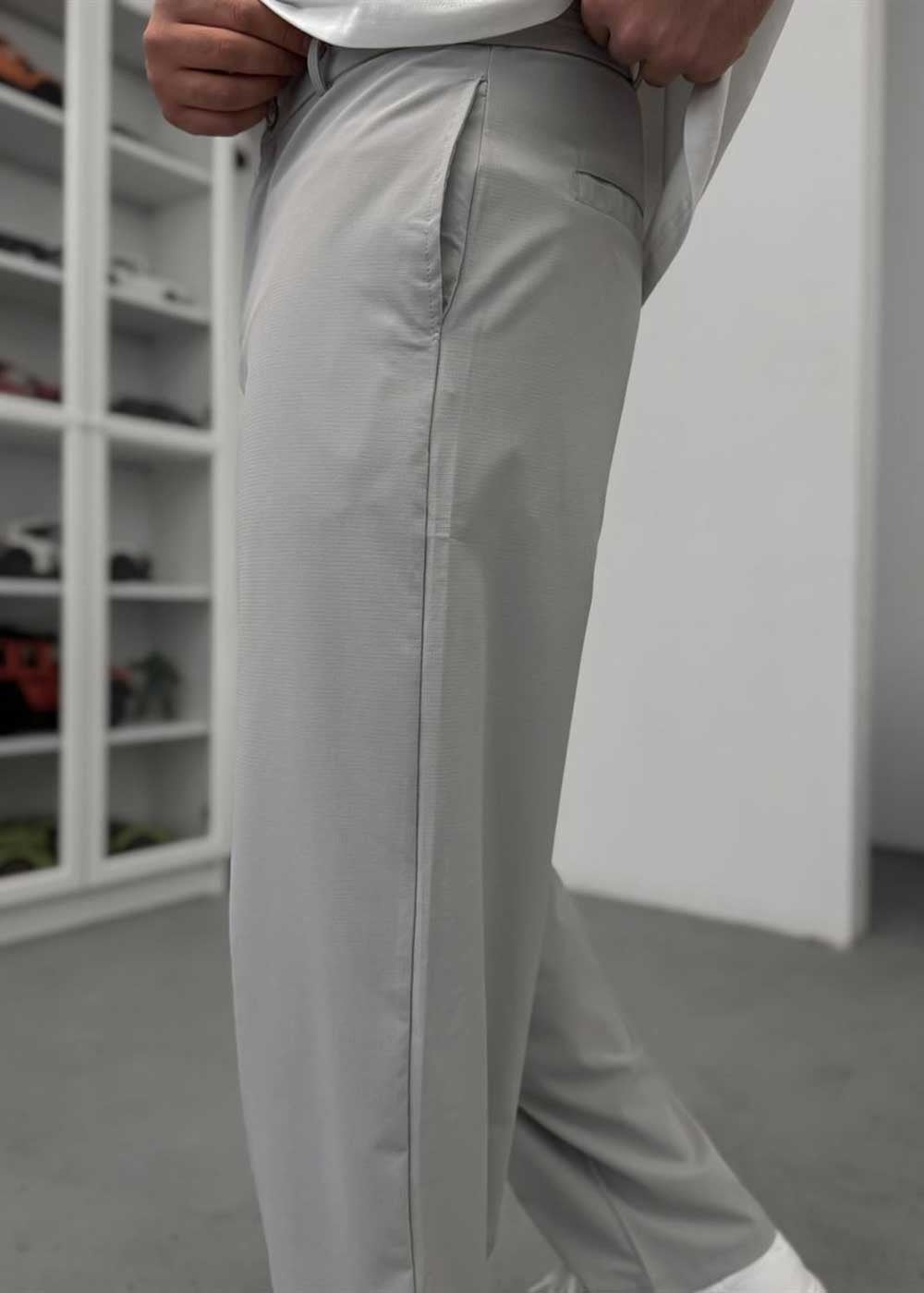 Baggy Παντελόνι “Waffle-Flex” Premium Stretch Edition – Γκρι – 3