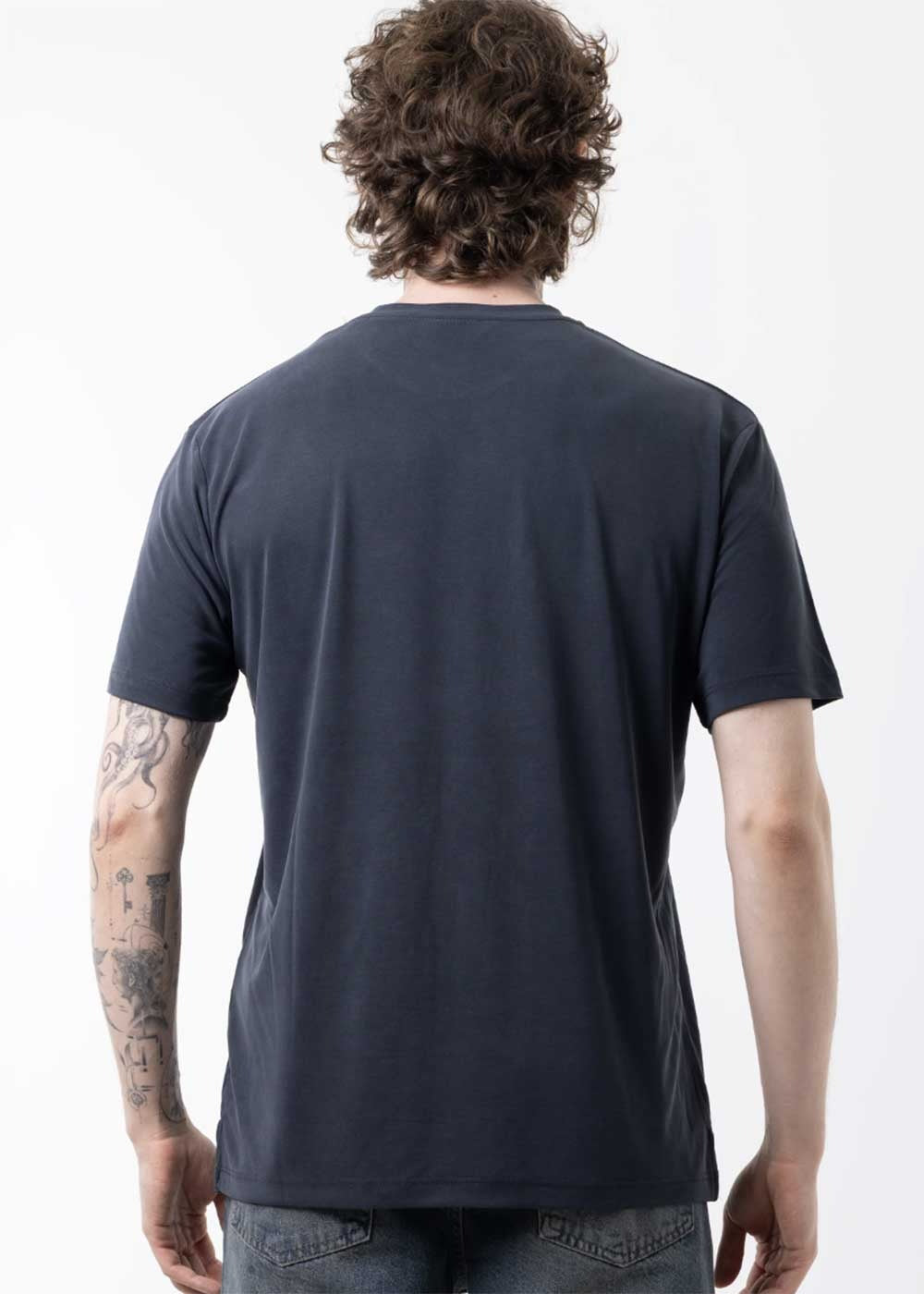 Modal Suprem T-Shirt Κανονικής Γραμμής – Ανθρακί – 3