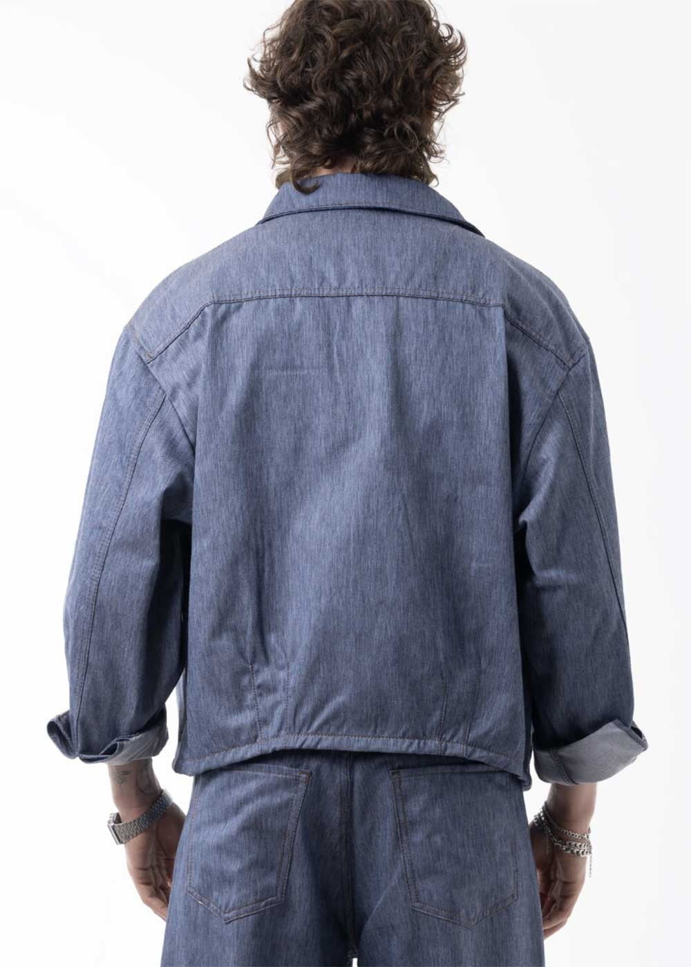 Denim Co-ord Azure Set – Μπλε Denim – 3