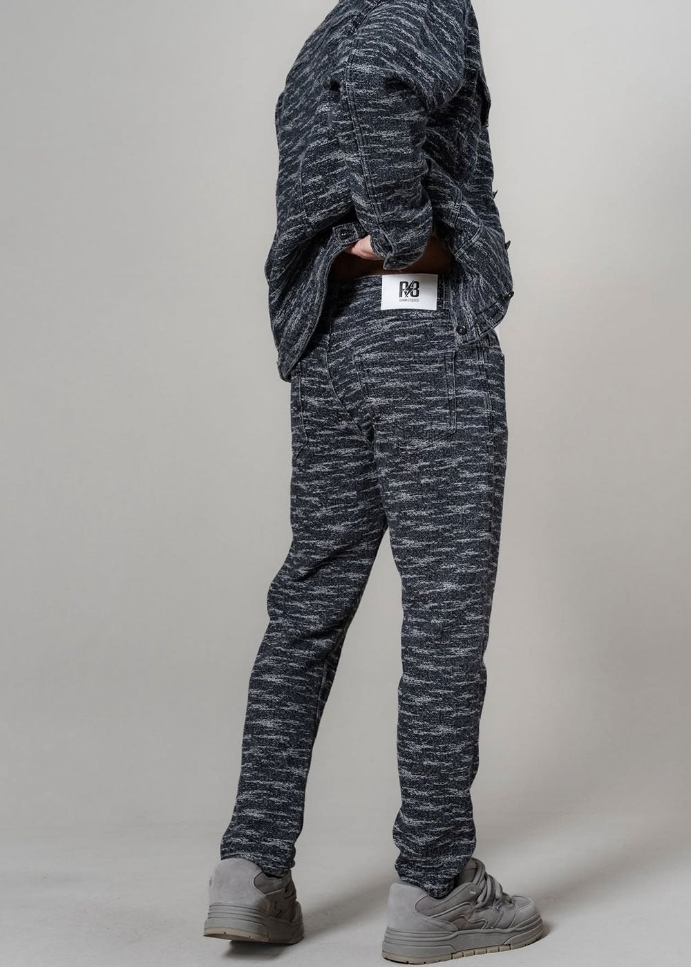 Signature Textured Denim Σετ – Μαύρο-Γκρι – 3