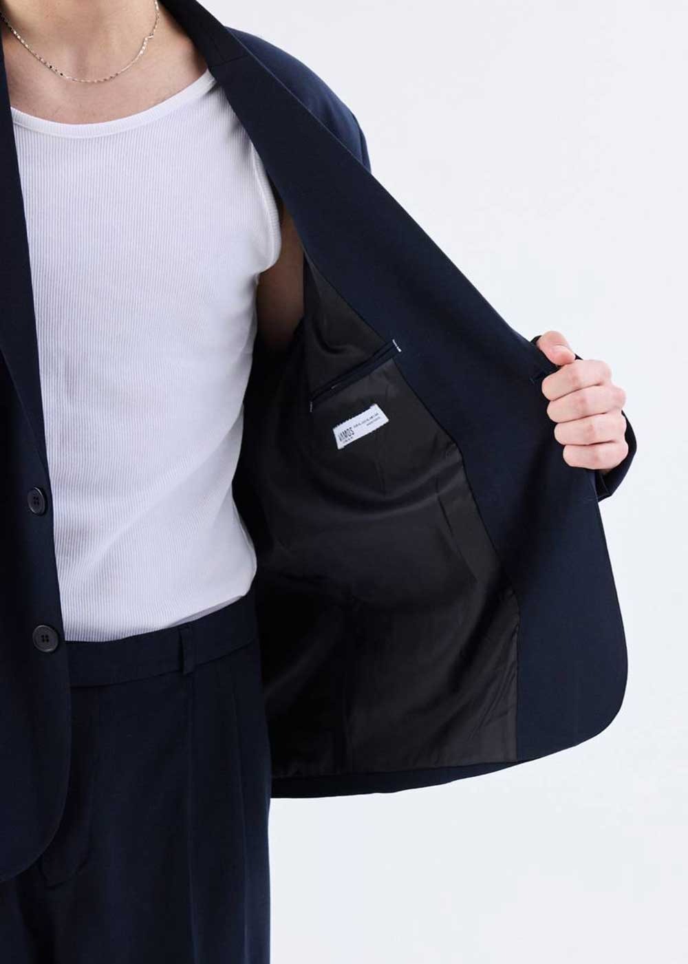 Premium Σετ Κουστούμι Σε Oversized Γραμμή- Μπλε – 4