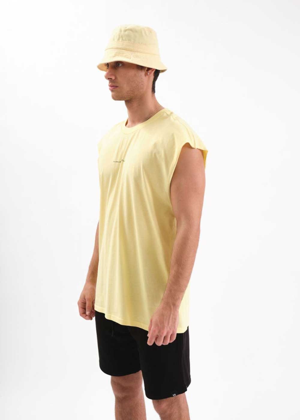 Memory Train Αμάνικο Relax T-Shirt – Κίτρινο – 4