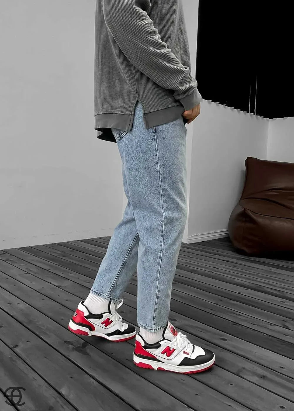 Παντελόνι Τζιν Loose Fit Ρετρό Γαλάζιο – 3