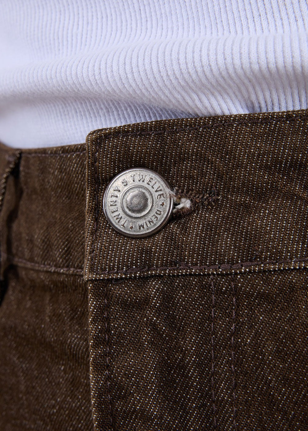 Relaxed Baggy Denim Παντελόνι – Καφέ – 4