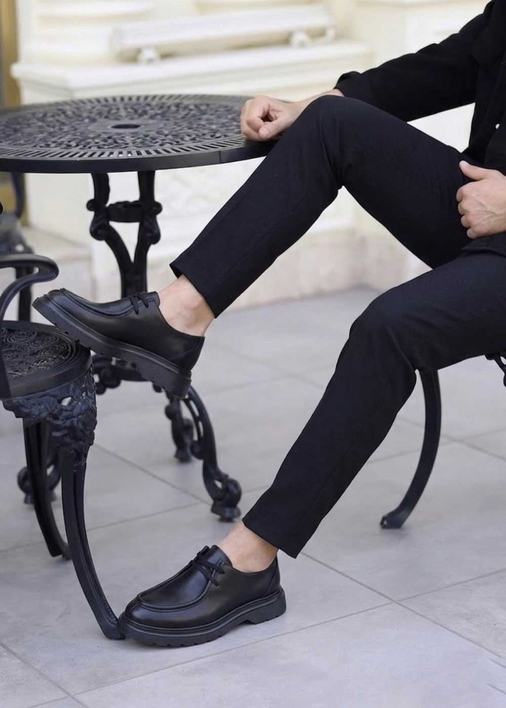 Premium Δερμάτινα Παπούτσια “Urban Black” – 3