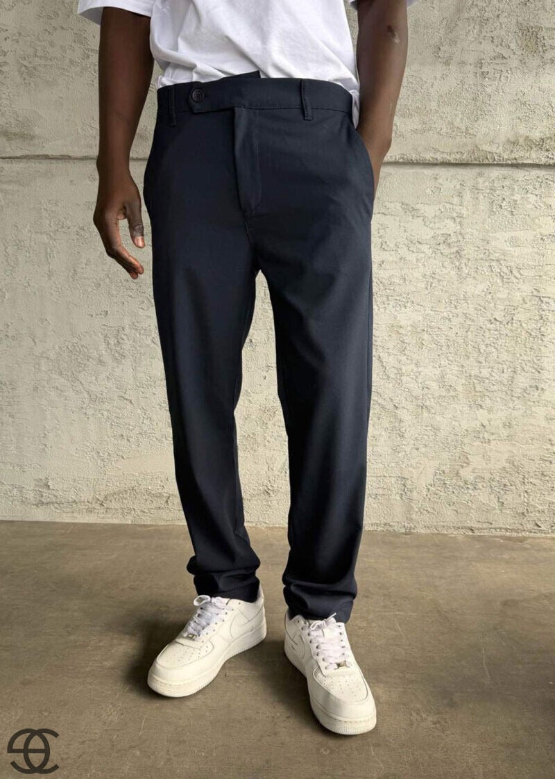 Slim Fit Παντελόνι – Μπλε – 4