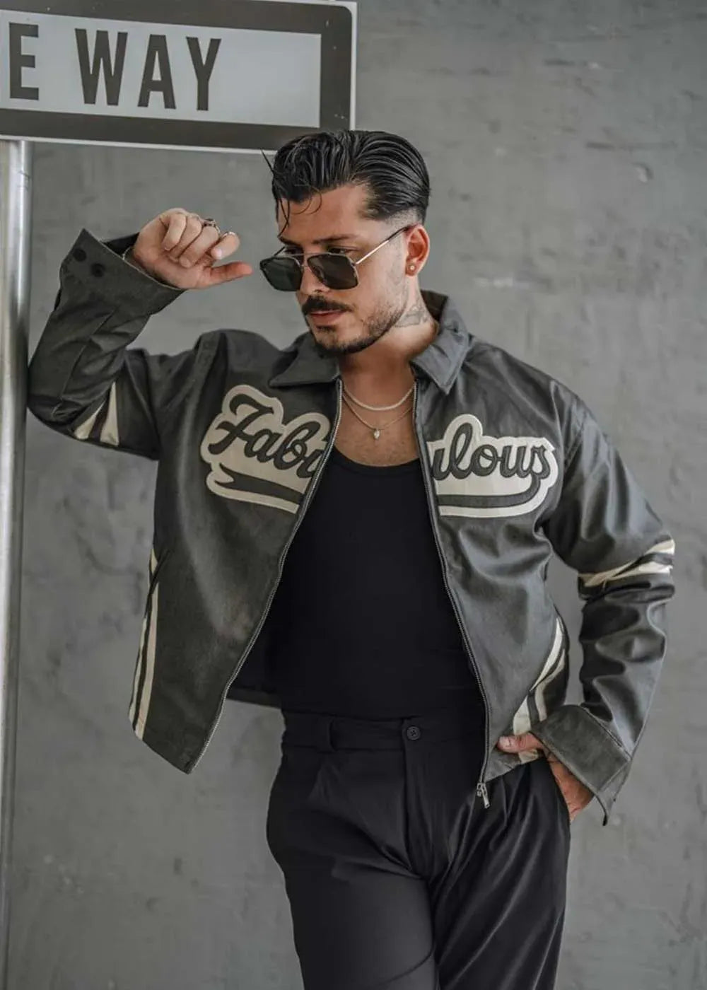 Fabulous Jacket Relax Από Συνθετικό Δέρμα – Γκρι – 3
