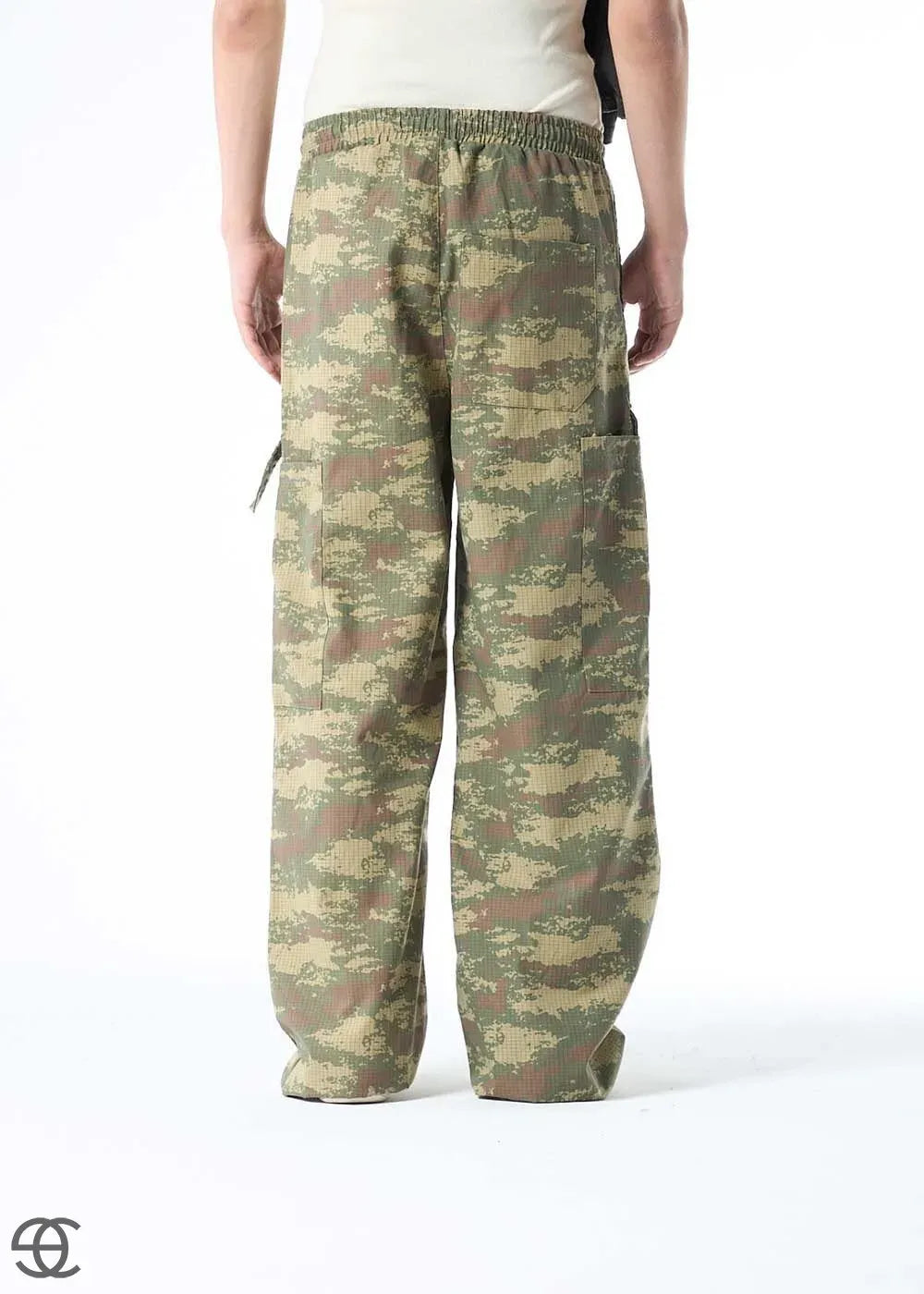 Cargo Παντελόνι Baggy Παραλλαγής – Ανοιχτό Χακί – 4