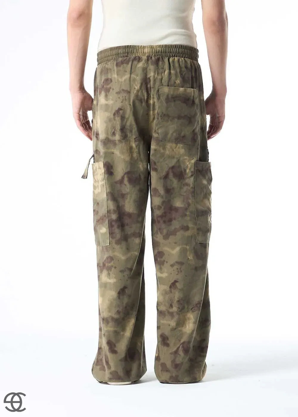 Cargo Παντελόνι Baggy Παραλλαγής – Σκούρο Χακί – 4