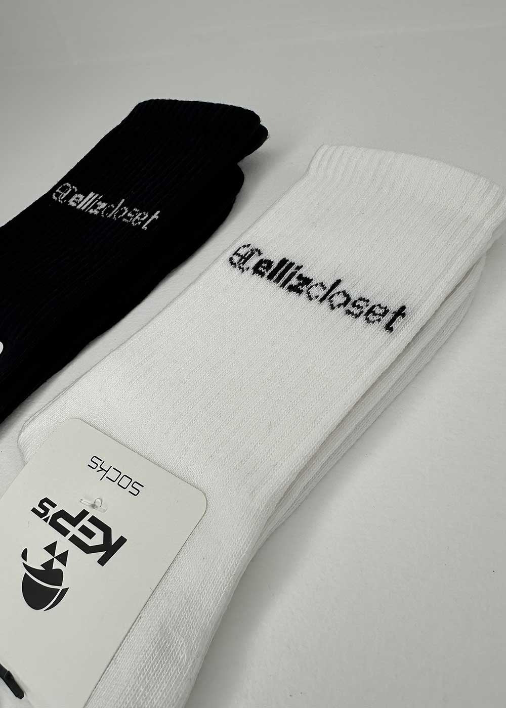 EllizCloset Basic Cotton Socks-Λευκό – 4
