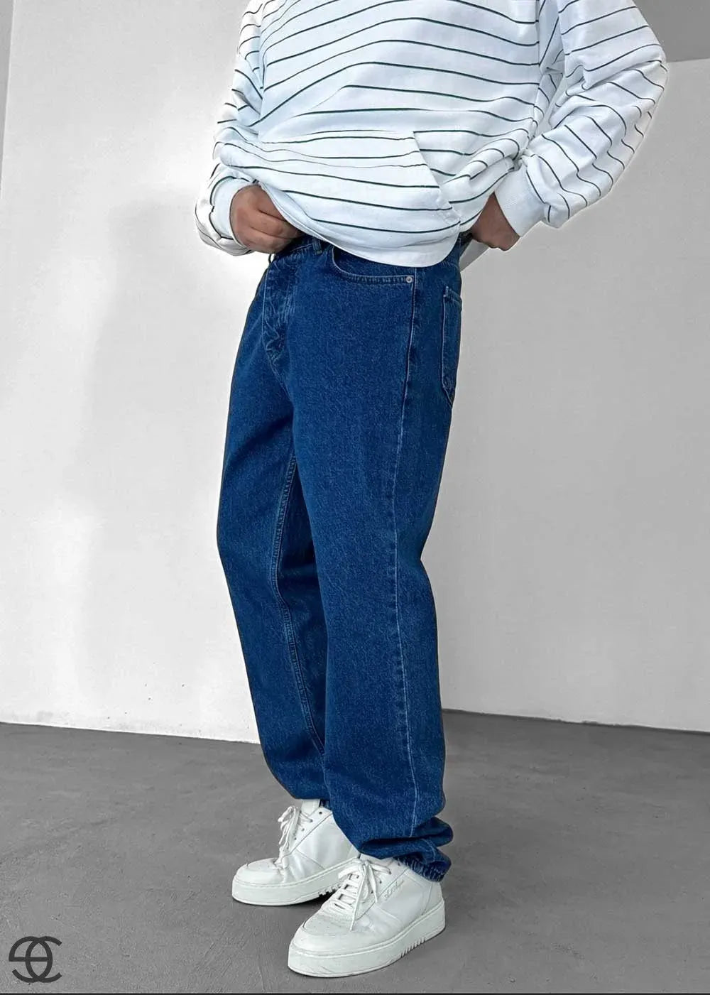 Baggy Denim Τζιν Παντελόνι – Σκούρο Μπλε – 5