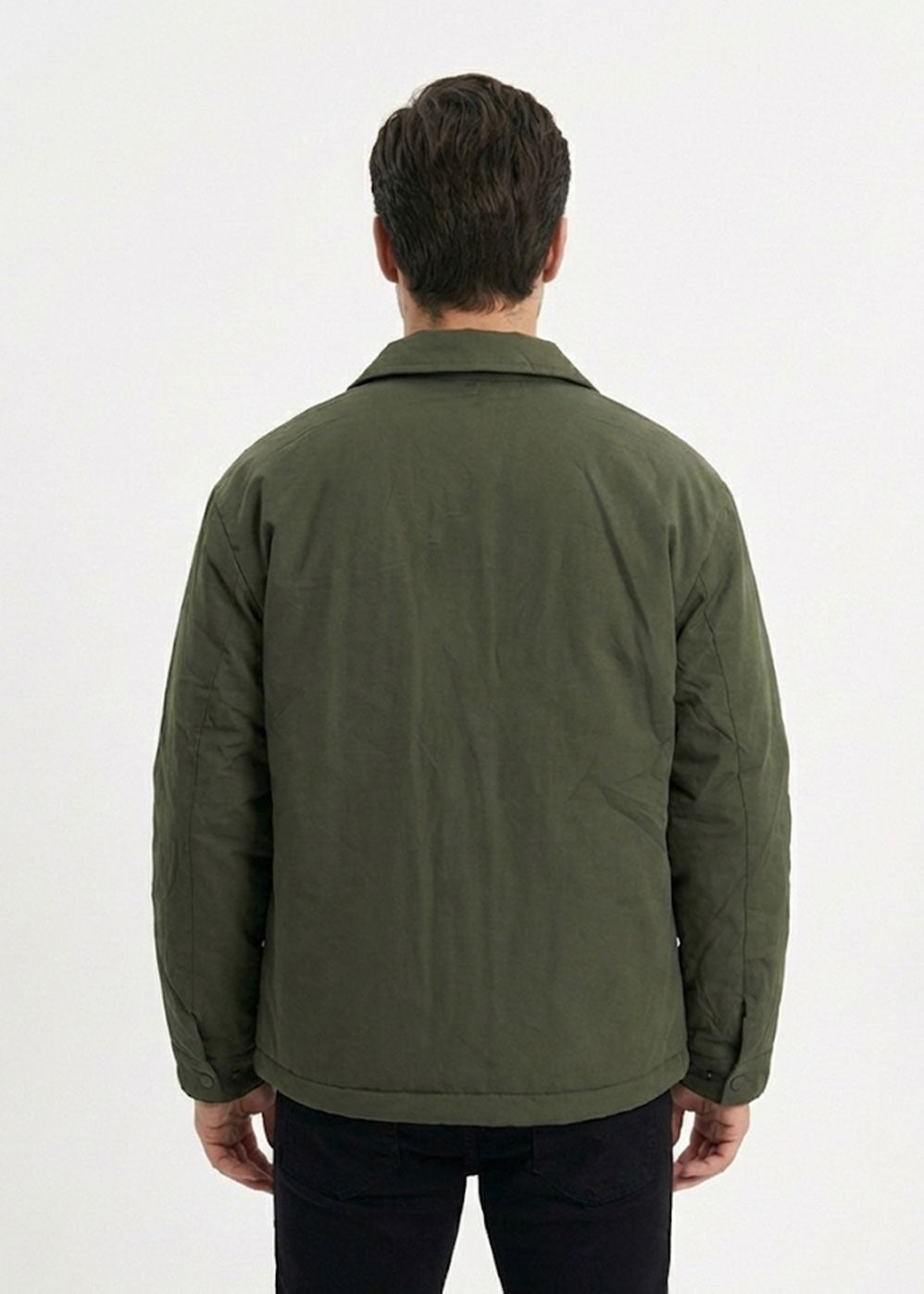 Πανωφόρι Λεπτό Puffer με Pocket Τσέπες – Χακί – 2