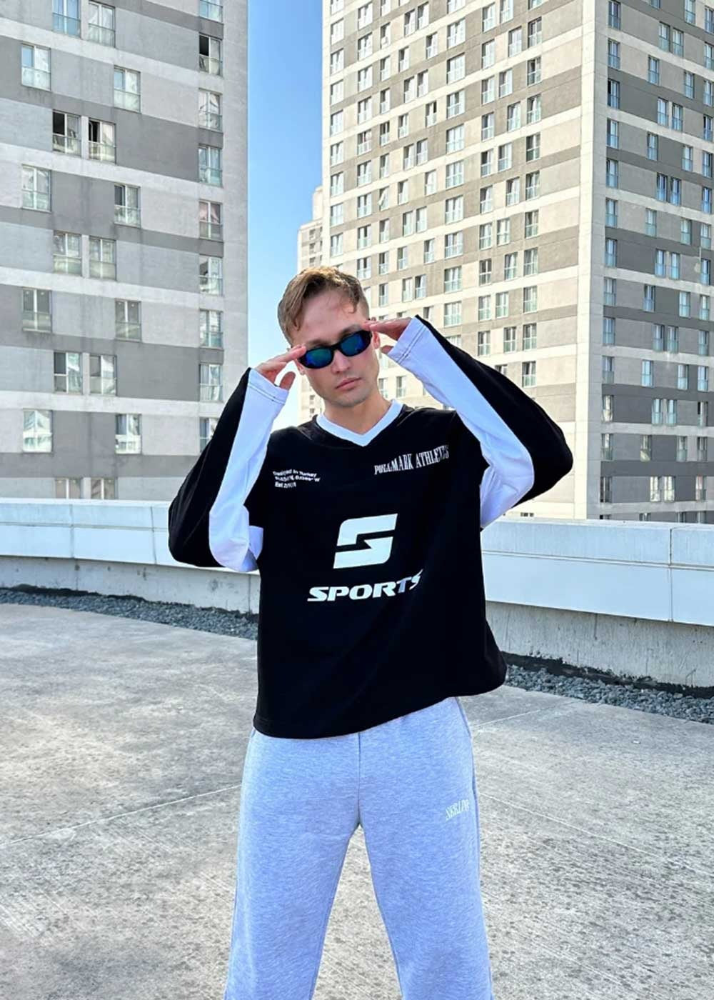 Sports Box Fit Λεπτό Φούτερ - Μαύρο