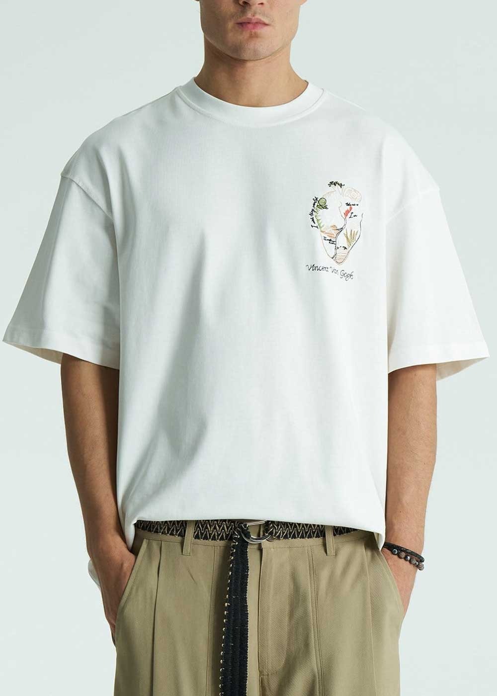 Oversized T-Shirt Heart Atlas – Λευκό – 5