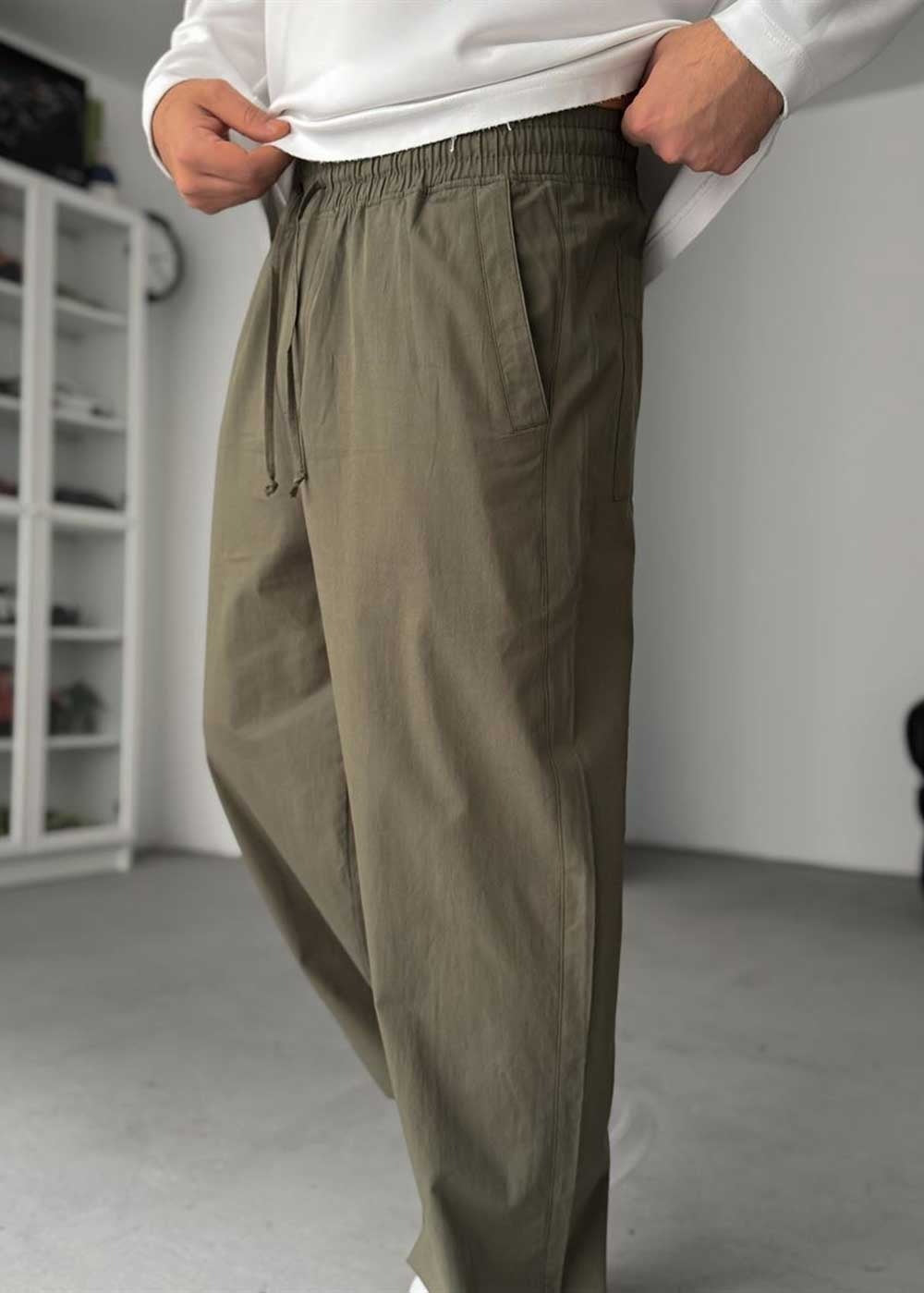 Baggy Παντελόνι  Air-Light – Χακί – 4
