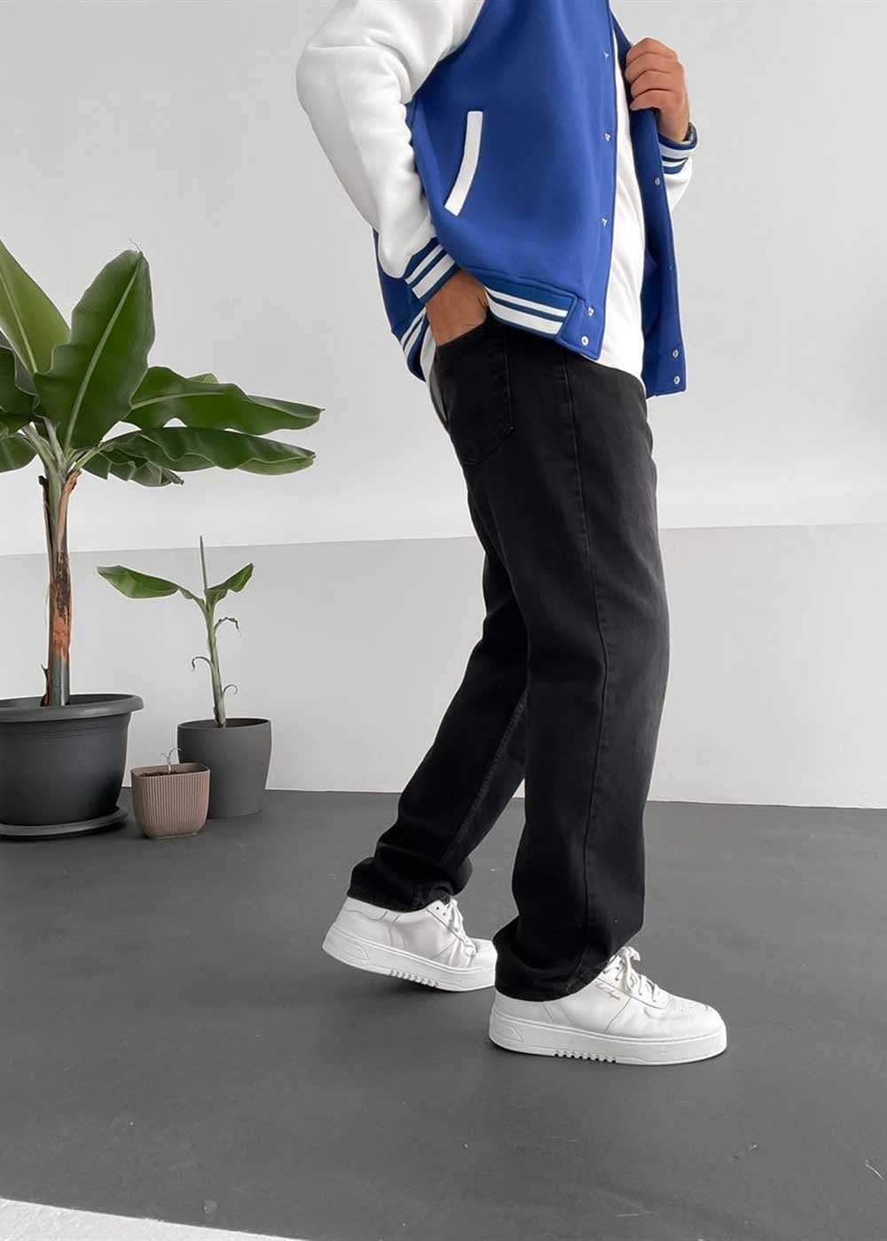 Baggy Παντελόνι Τζιν Με Vintage Washed Όψη – Μαύρο – 5