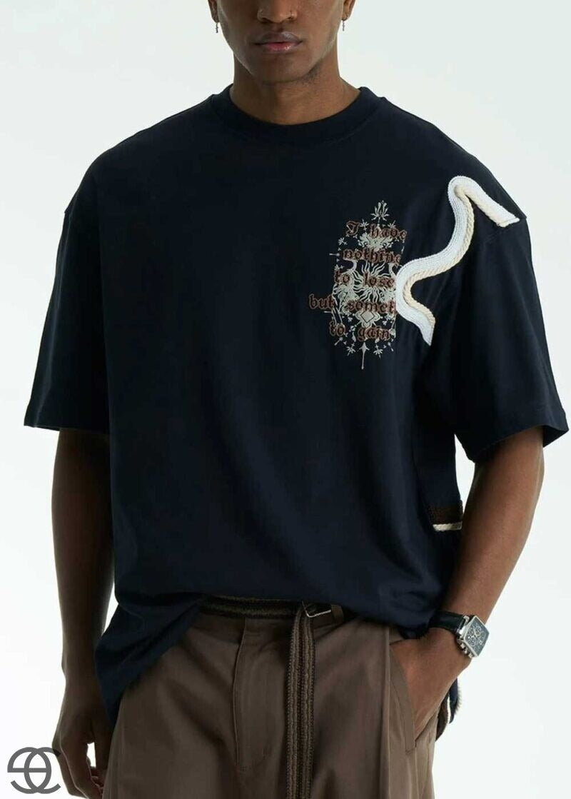 Oversized T-Shirt Nothing to Lose – Σκούρο Μπλε