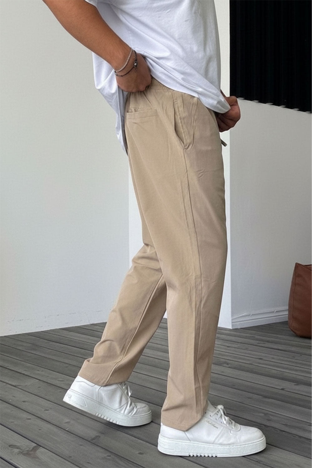 Parachute Παντελόνι Baggy Με Ελαστικότητα Και Λάστιχο Στη Μέση - Μπεζ