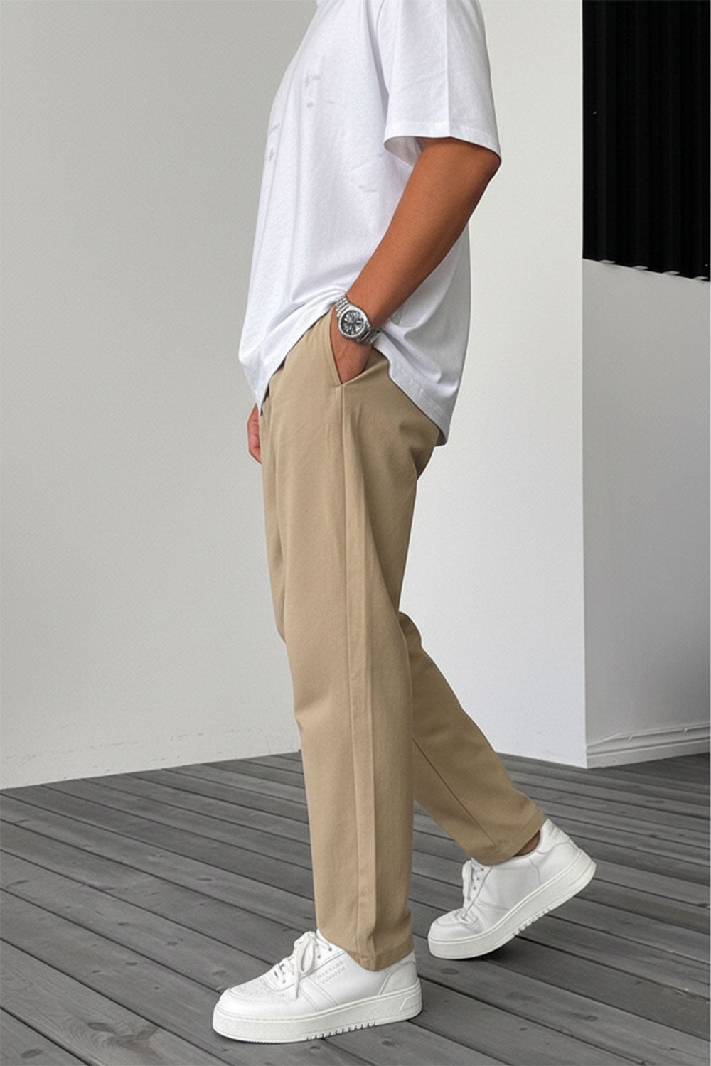 Parachute Παντελόνι Baggy Με Ελαστικότητα Και Λάστιχο Στη Μέση - Μπεζ