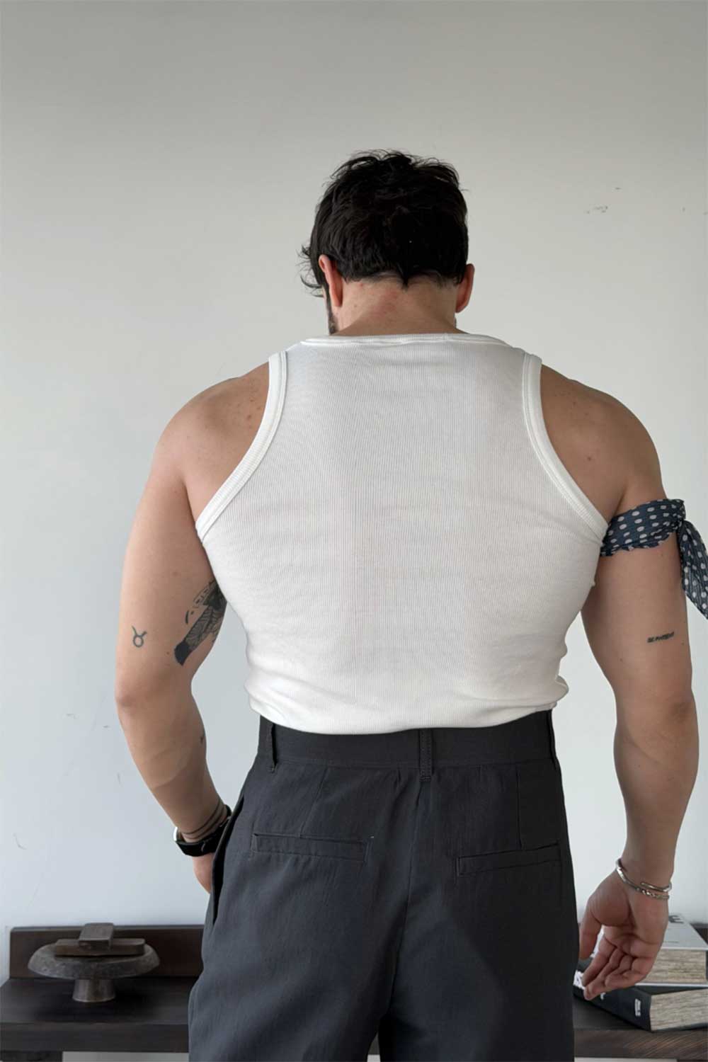 Nox Henley Tank Top - Λευκό