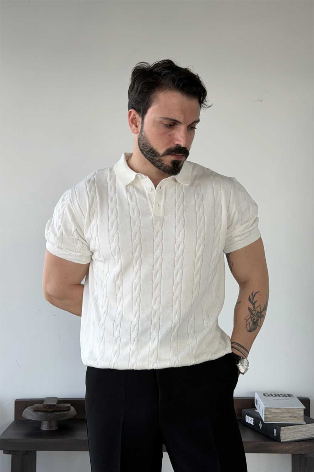 Polo T-Shirt Knit Cable-Authentic – Off-White