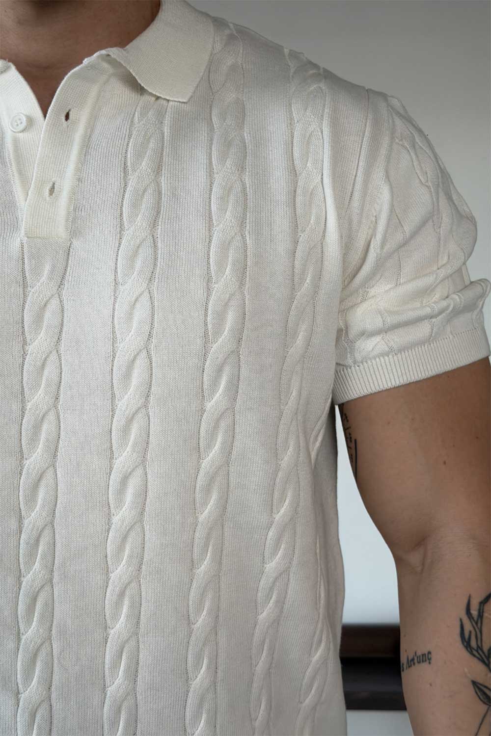 Polo T-Shirt Knit Cable-Authentic – Off-White