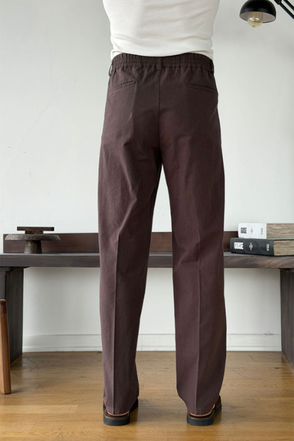Παντελόνι Cotton-Linen Urban Pleated Studio – Καφέ